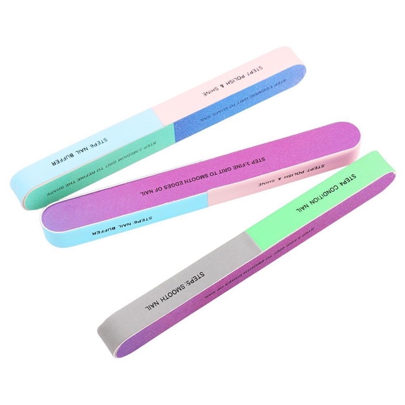 Nail Buffer 7 Sisi Kikir Pengasahan Pengilap Pengasah Asahan Kuku Manicure Manikur RO3