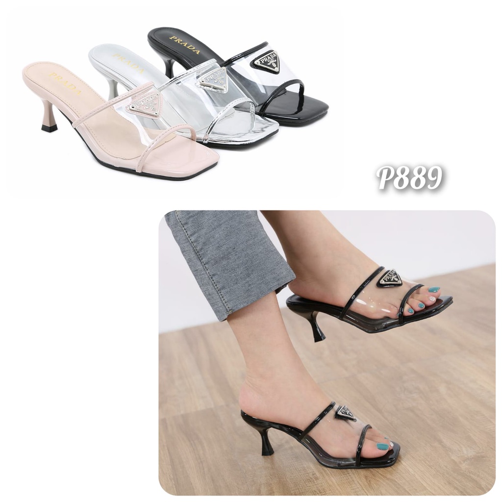 SANDAL WANITA IMPORT TAPAK HEEL KODE: P889