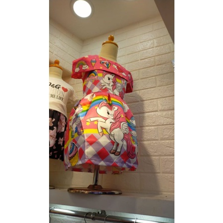 DRESS  UNICORN ANAK