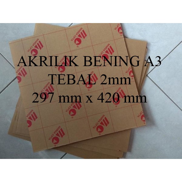 

Akrilik Lembaran marga cipta A3 2mm
