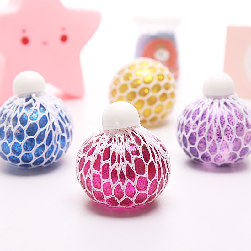 Squishy Mesh Ball / Bola Squishy Jaring / Mainan Anak Anti Stress
