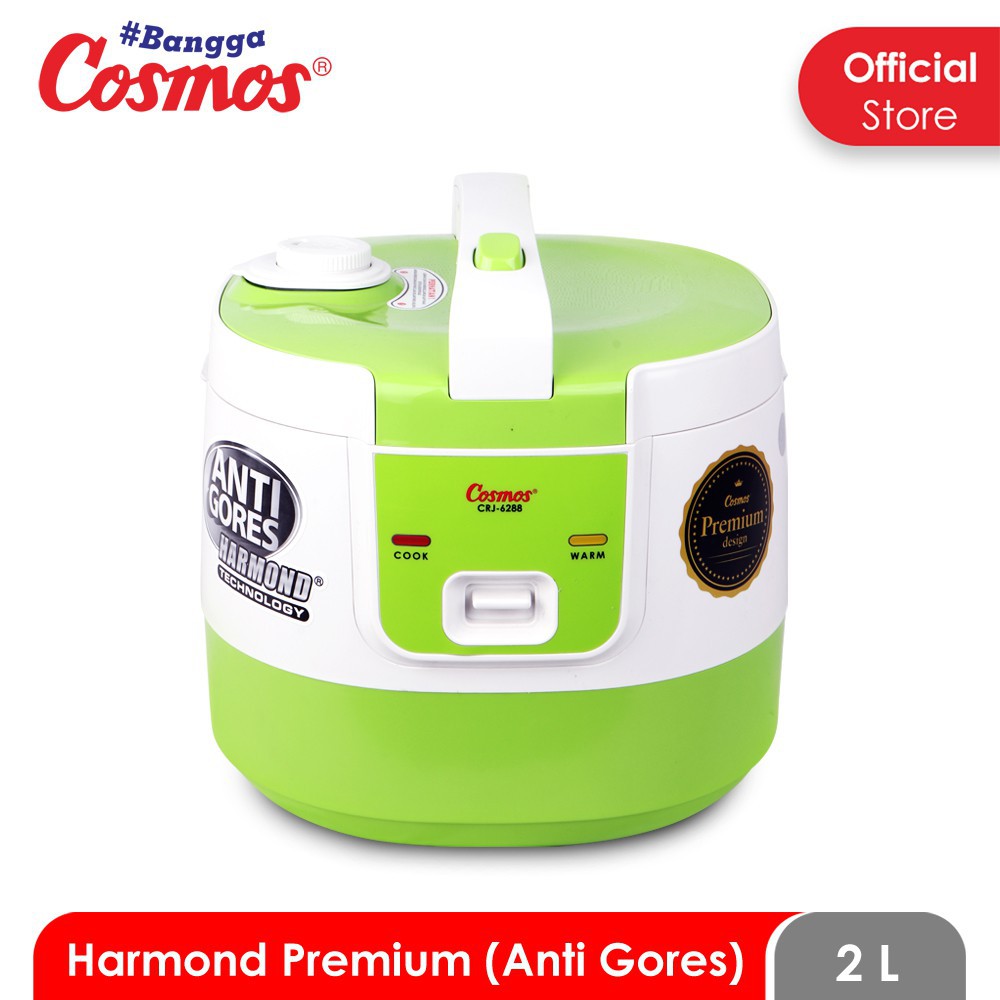 COSMOS Rice Cooker 2 Liter Anti Gores CRJ 6288 Harmond / Magic Com - Garansi 1 Tahun