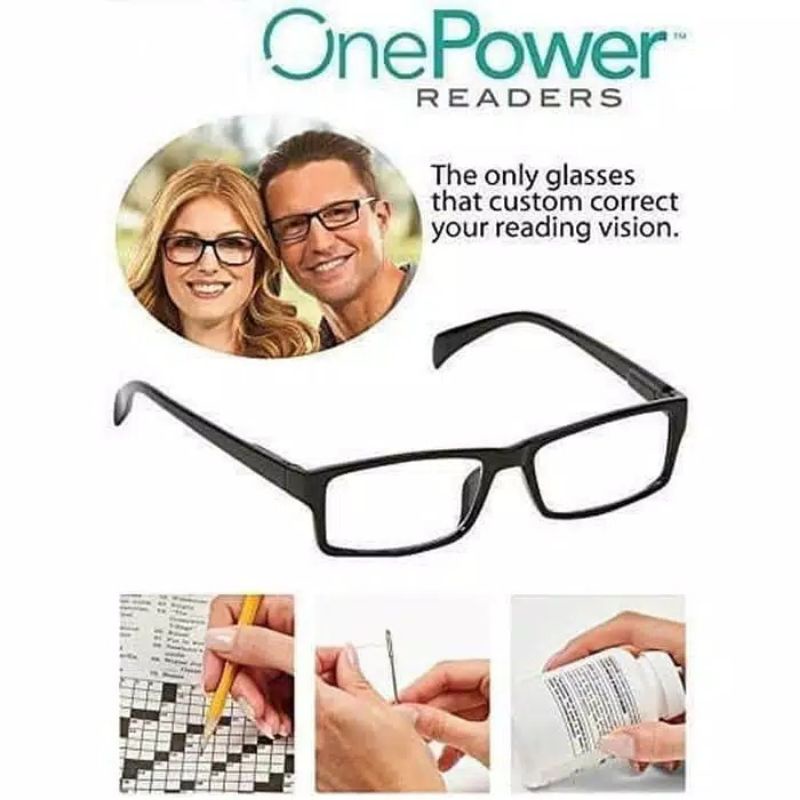 Kacamata Baca Plus Auto Focus Adjusment Ajaib One Power Readers Untuk Pria Dan Wanita Original 100%