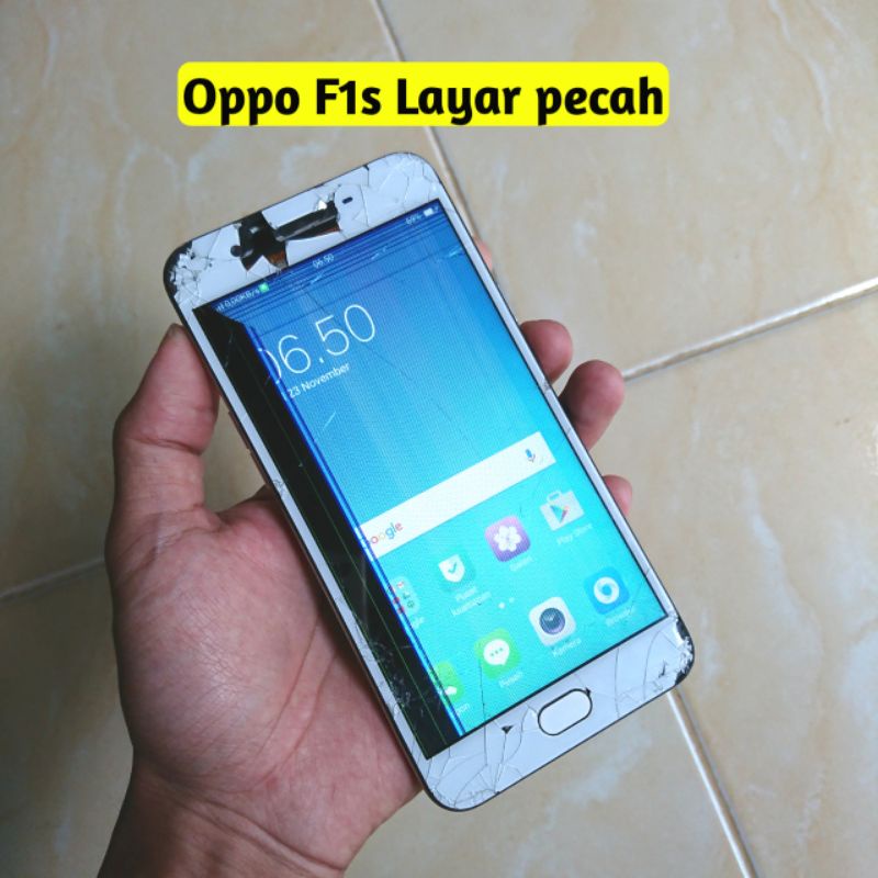 Oppo F1s lcd pecah - Hp minus - Hp rusak - Hp minus murah - Hp minusan - Handphone minus - Handphone