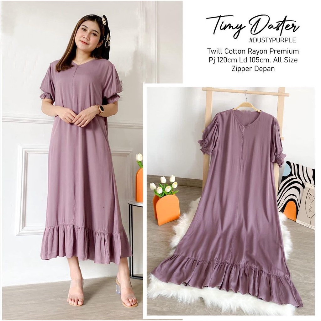 ALFAZZA - TIMMY TUNIK DASTER - RAYON PREMIUM - LD 110CM FIT XL - FASHION - HOMEDRESS - BUSUI