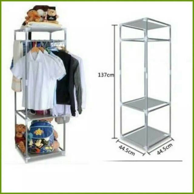 Rak Gantung Baju Pakaian Tas Bahan Besi rak serbaguna rak gantung baju rak gantung besi