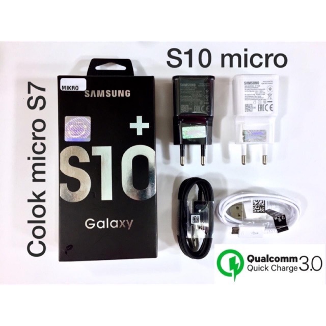 &lt;^ SJA ^&gt;Charger ori100% samsung S10+ mirco and type c