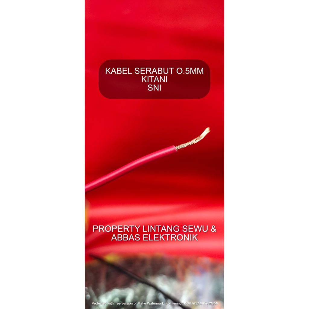 KABEL SERABUT NYAF 0.5MM KITANI KABEL RAMBUT KITANI 0.5MM