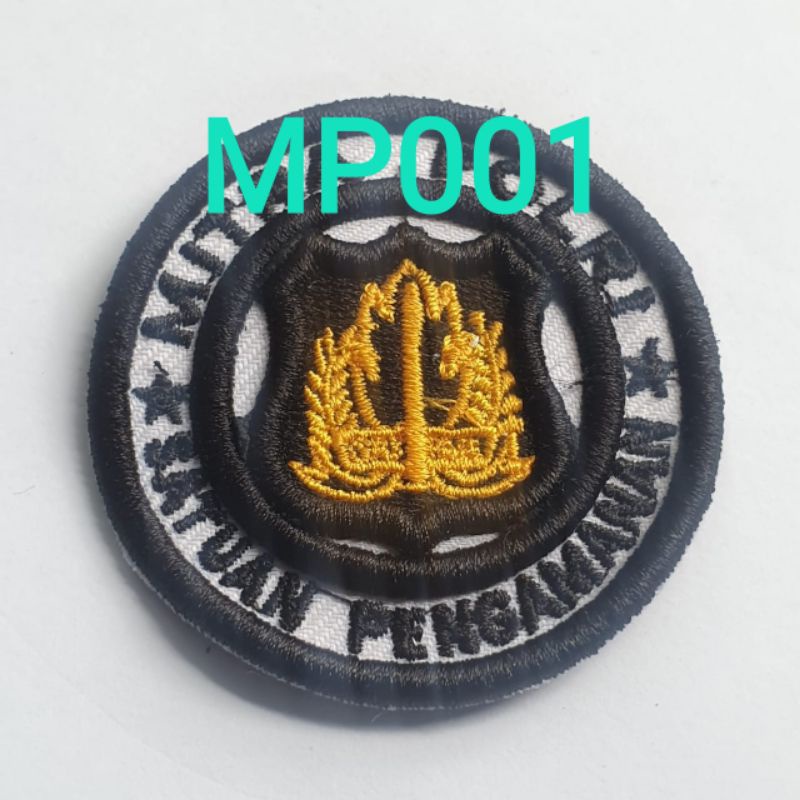 LOGO Mitra Polri Bordir Timbul/3D