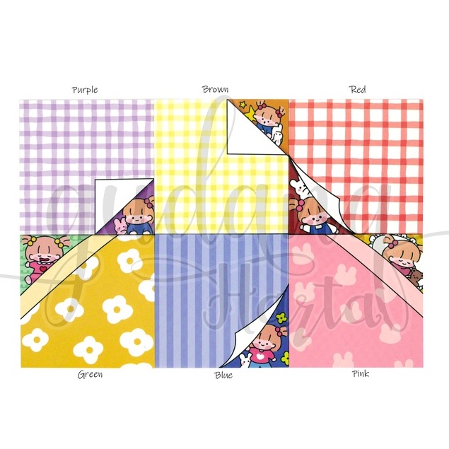 Memo Peeping Girl Memopad Motif Boneka Unik DIY Scrapbook GH 301256