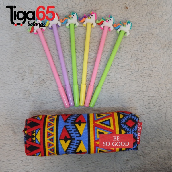 365 Paket Bundling Pencil Bag Goes To School - Mika