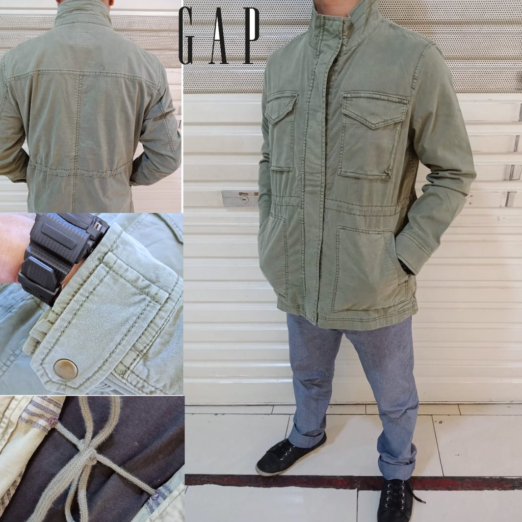 Jaket Pria Parka Lengan Panjang Gap Original Branded