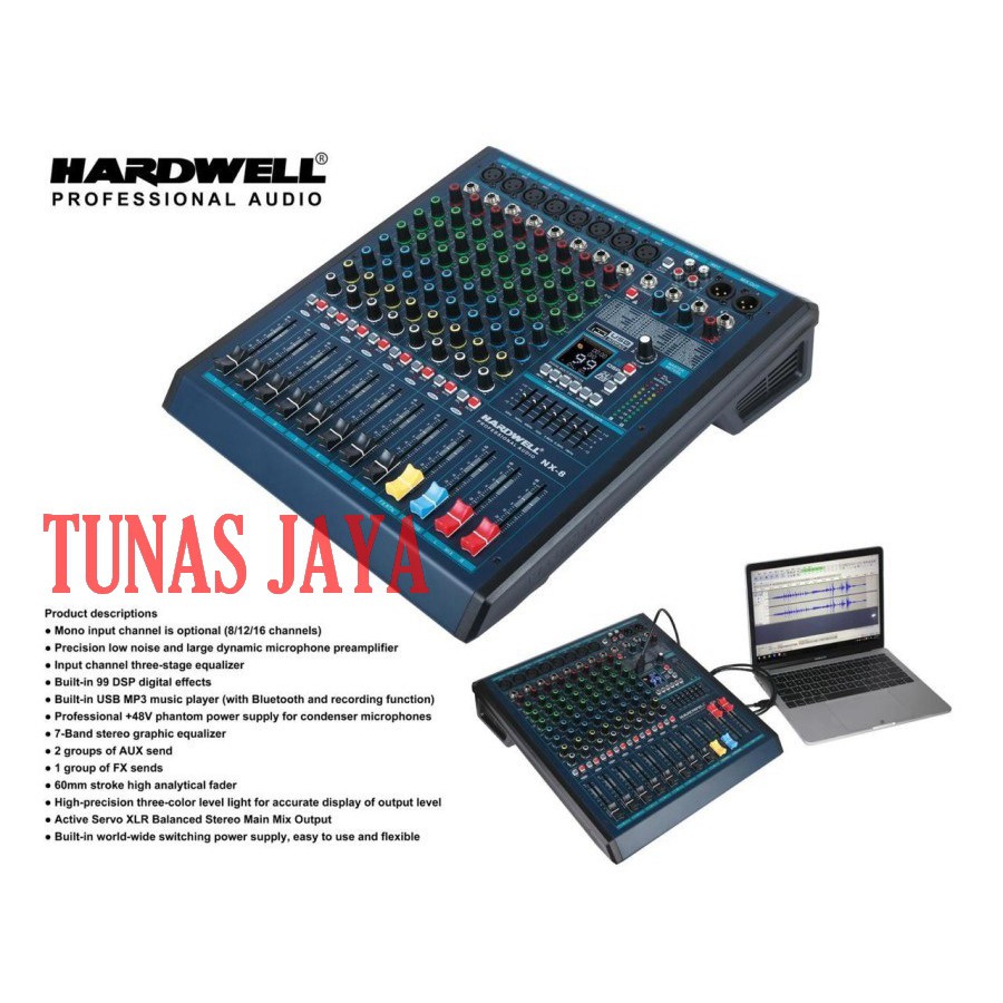 Mixer Audio Hardwell NX8 Original 8 Channel Original