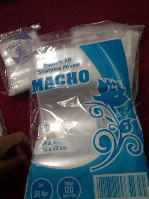 Plastik Pp Standing Pouch 16x32 Cm Klip Berdiri