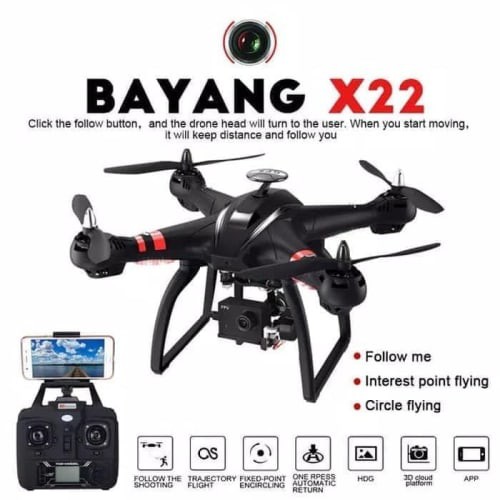 Drone BAYANGTOYS X22 DUAL GPS CAMERA WIFI FPV FHD 1080P GIMBAL 3 AXIS