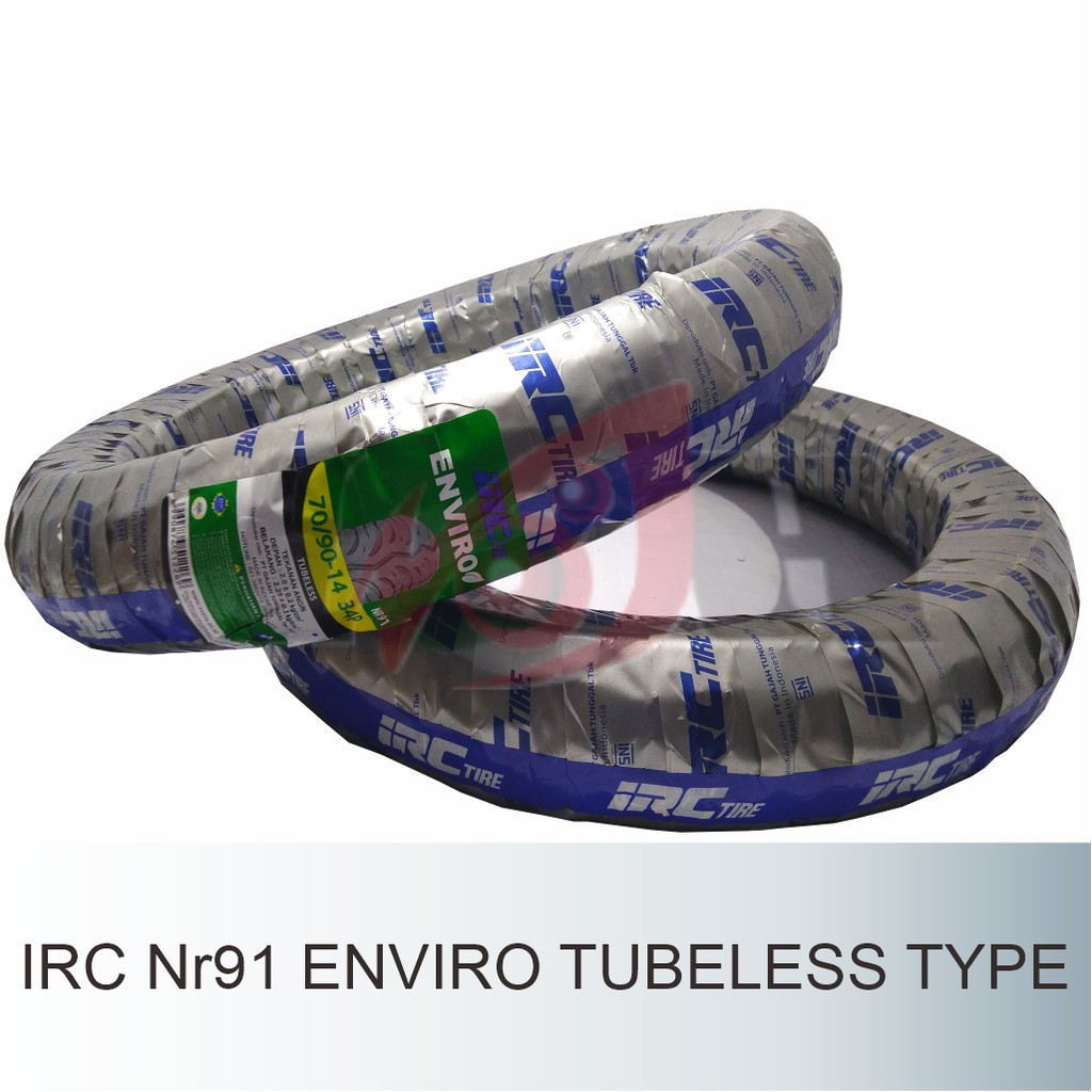 IRC 70/90-14 NR91 Enviro Tubeless Ban Motor Matik Eco Tire Matic