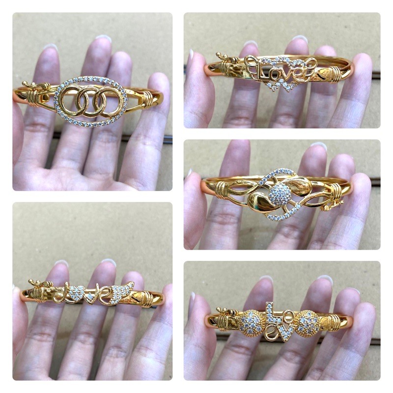 Gelang bangkok permata suping wanita 24k