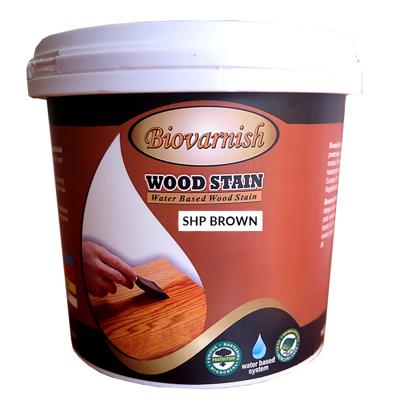 Cat Kayu Termurah Biovarnish Wood Stain  SHP Brown Shopee 