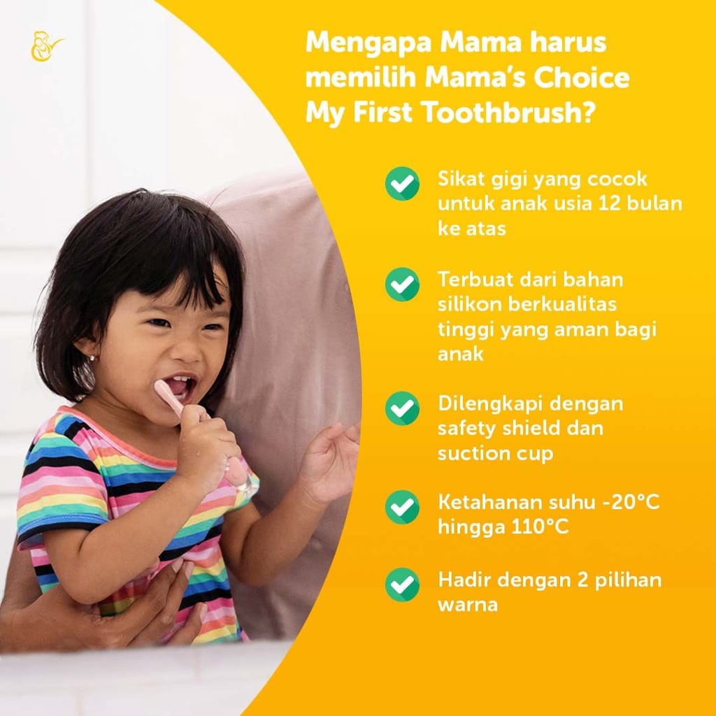 SIKAT GIGI SILIKON ANAK / MAMA'S CHOICE MY FIRST TOOTHBRUSH