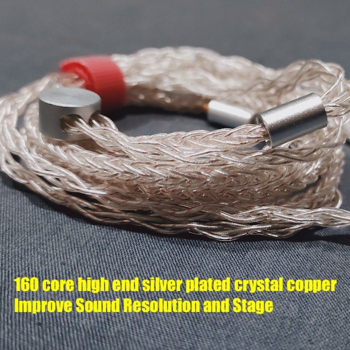 High End 8 Braid Silver Plated HiFi DAC Type C CX31993 MMCX Pin Cable