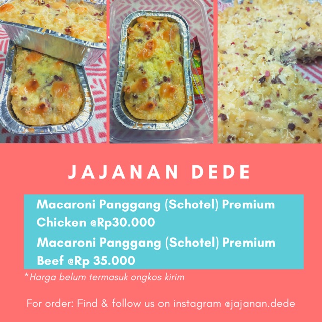 

Macaroni Panggang (Schotel) ‘Jajanan Dede’