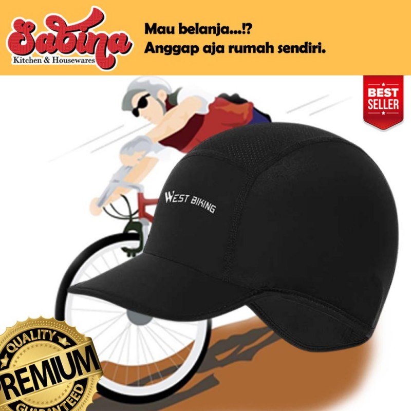 Topi Penutup Kepala Helm Sepeda Anti Angin Cycling Cap Windproof