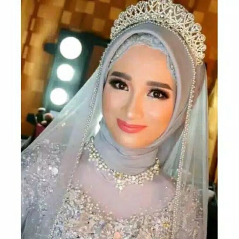 Slayer Pengantin / Hijab Pengantin / Veil Pengantin / Selendang Pengantin-2