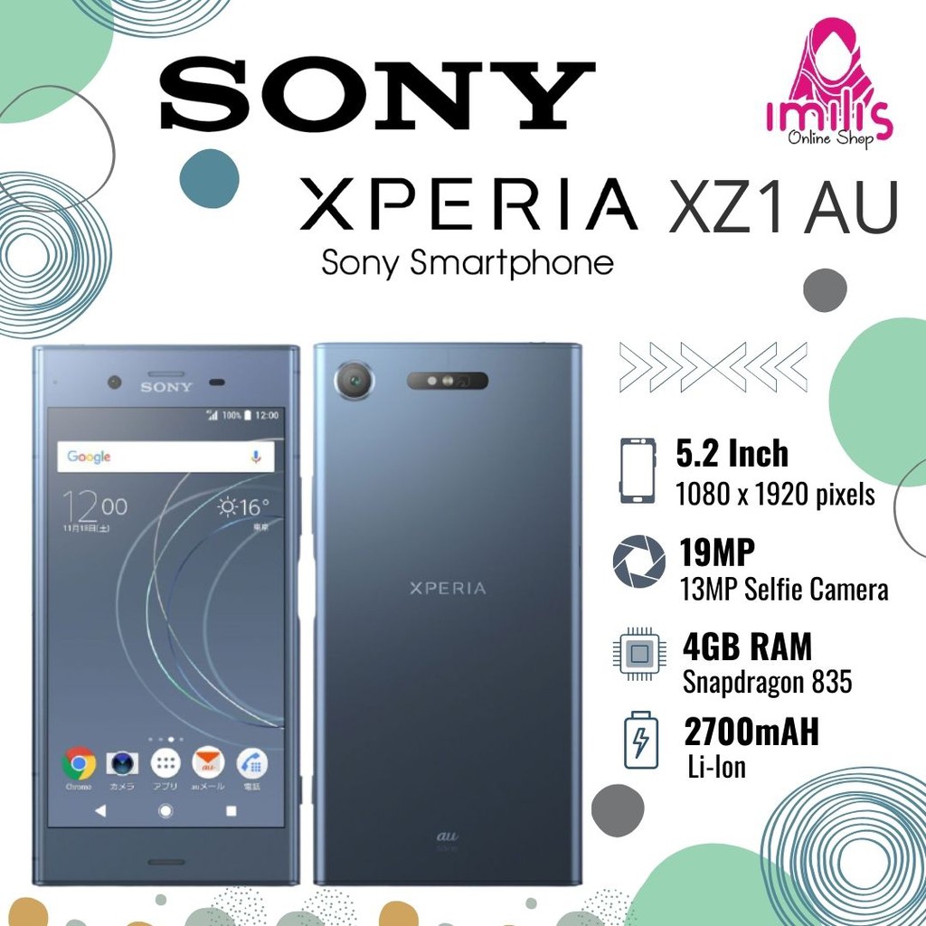 [BEST SELLER] HP SONY XPERIA XZ1 au - SECOND ORIGINAL - Tahan Air & Debu - Spek Terbaik - BERGARANSI