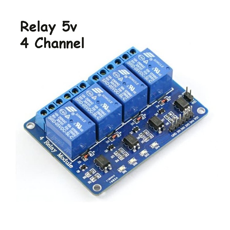 RELAY 5V 4 CHANNEL OUTPUT 250VAC 30VDC 10A WITH OPTOCUPLER MODUL