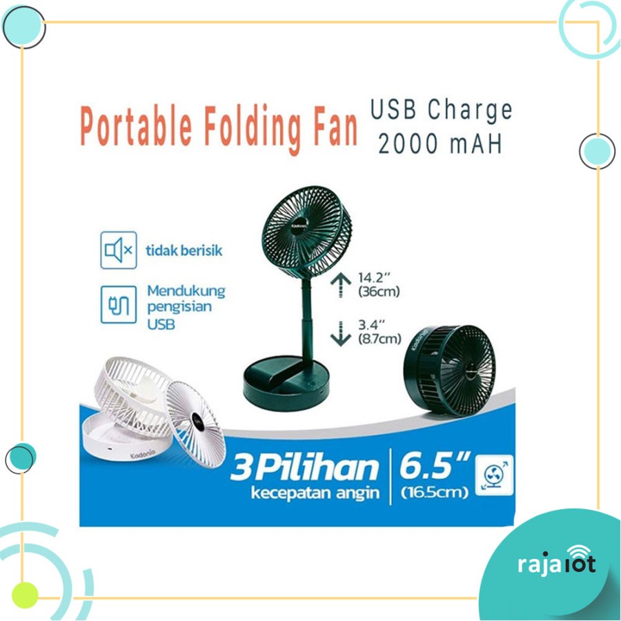 Jual Kipas Angin Lipat Portable Folding Fan With Usb Cable Kecepatan Shopee Indonesia