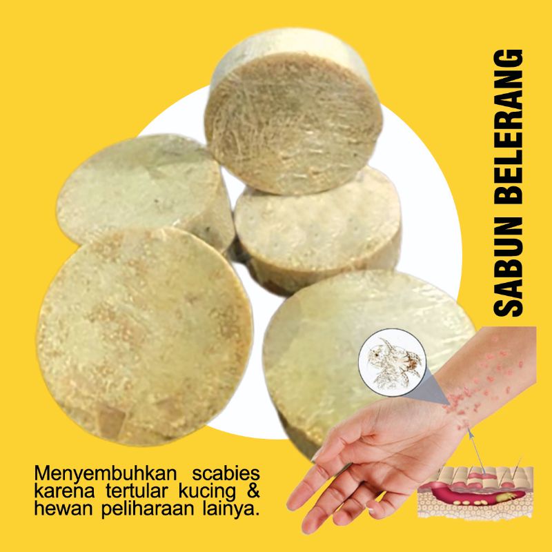 SABUN BELERANG - Sabun Gatal Sabun Scabies Manusia Sabun Jamur Sabun Scabies Tertular Kucing Sabun G