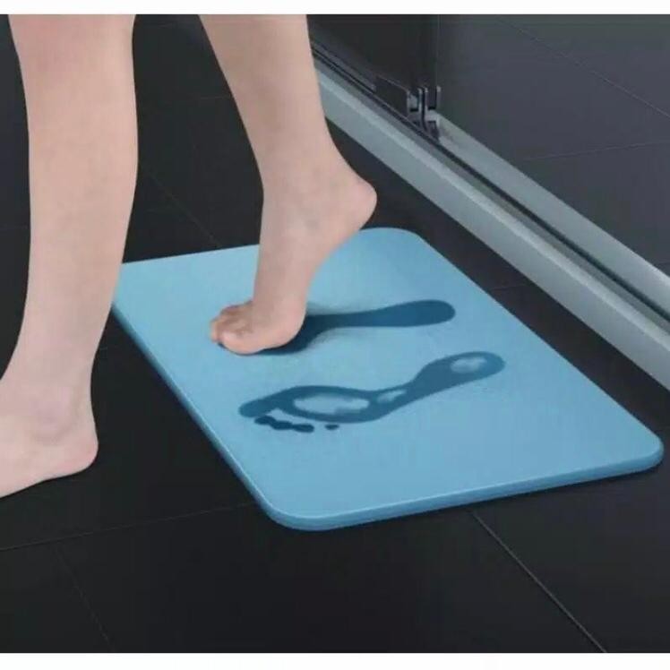 Keset Kamar Mandi / Keset Kaki Ajaib Cepat Kering Anti Bakteri Diatomite Bath Mat