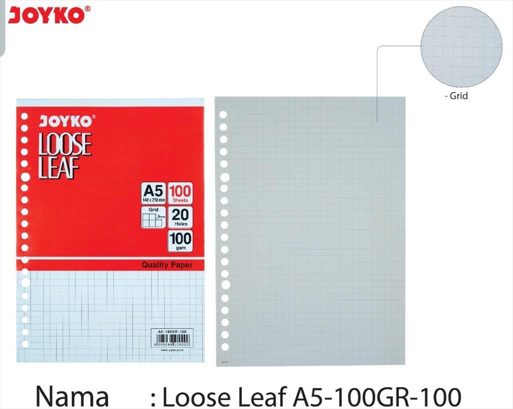

[D] Isi File Loose Leaf A5-100 KOTAK Joyko