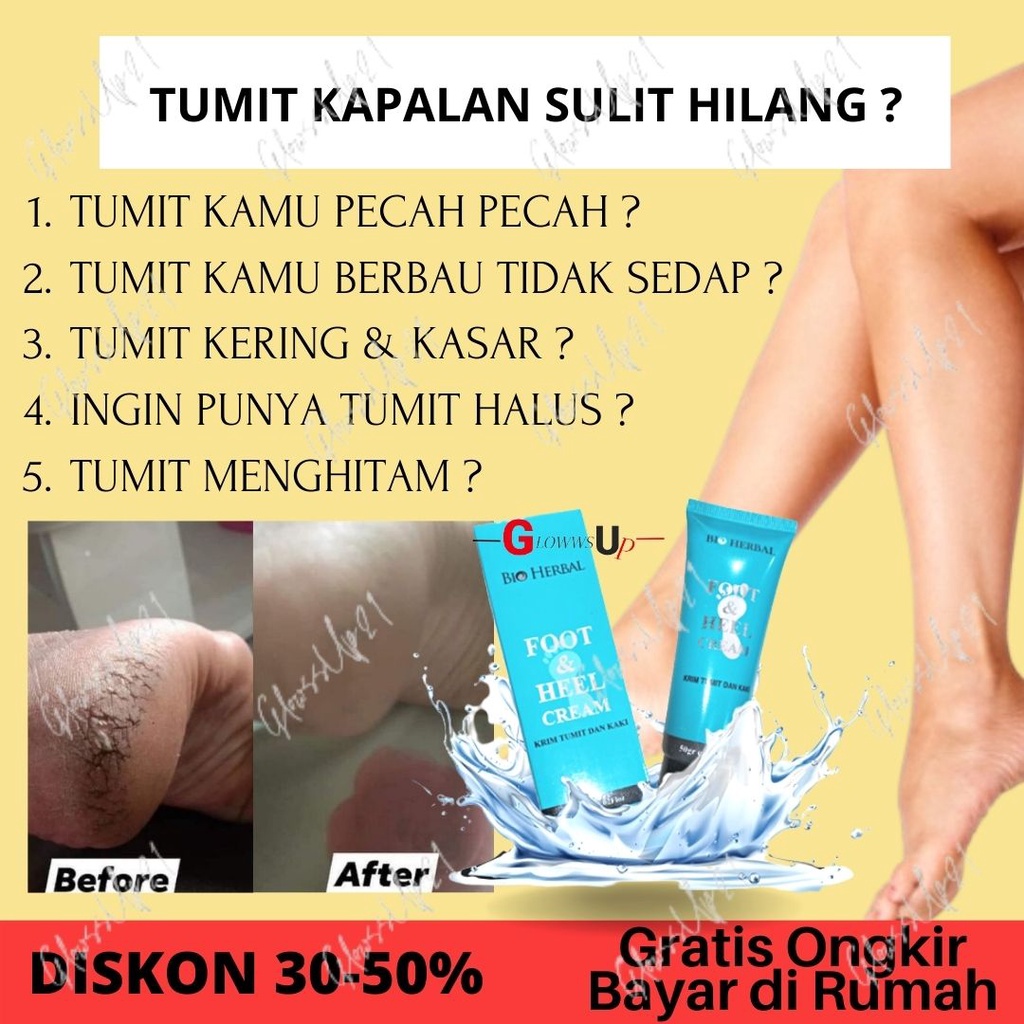 FOOT &amp; HEEL CREAM 50GR BPOM - FOOT CREAM BIO HERBAL ORI