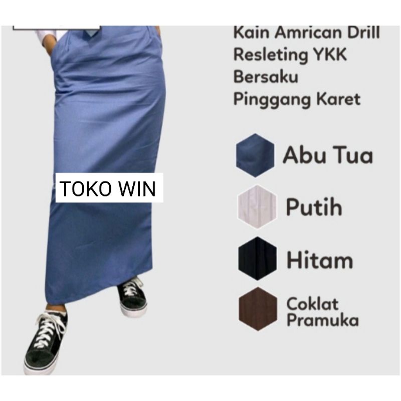 rok span / rok span putih / rok span coklat / rok span hitam / rok span belakang / rok span belah belakang / rok sekolah / rok kantor / rok