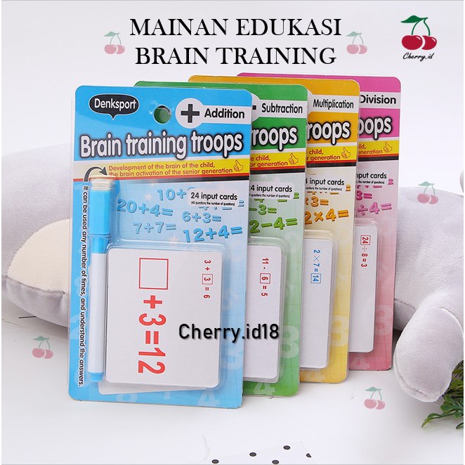 Cherry COD Mainan Edukasi Anak / Mainan Matematika Anak / Mainan Tulis Anak / Mainan Anak Murah PB27