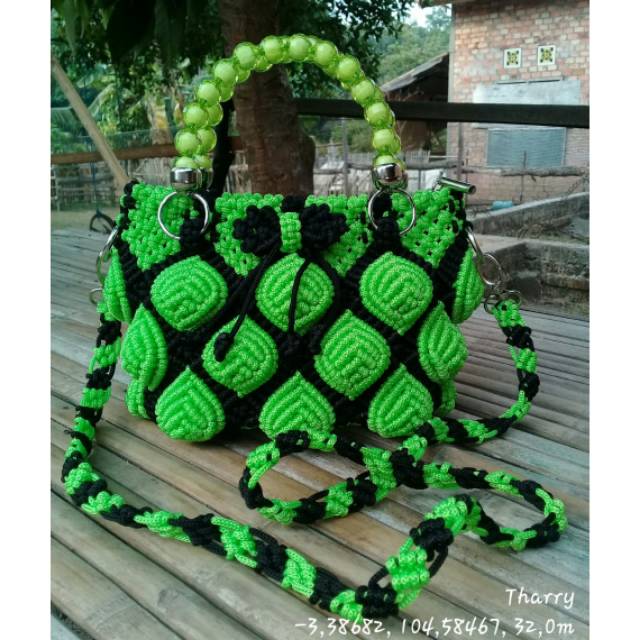 Tas Tali kur Motif "DAUN"