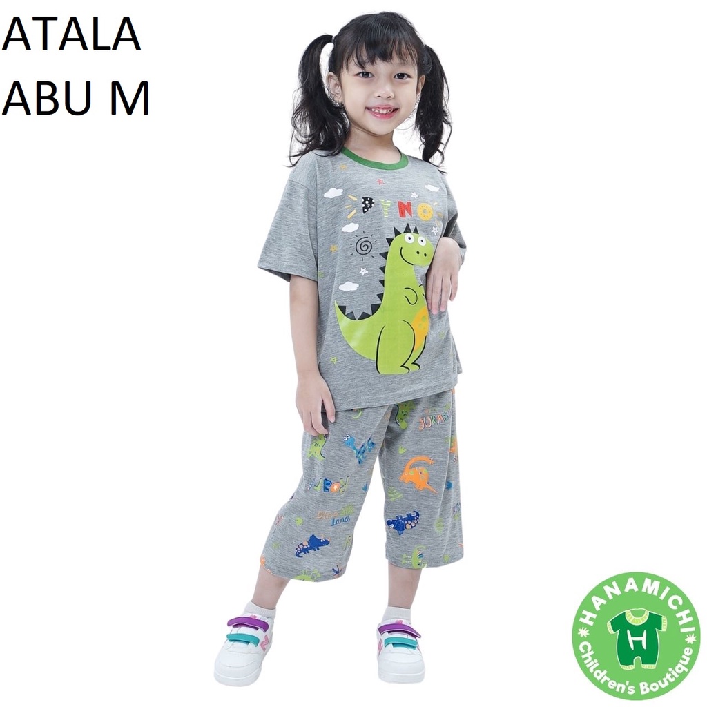 Hanamichi ATALA Setelan Baju Tidur Anak Lengan Pendek Celana 3/4