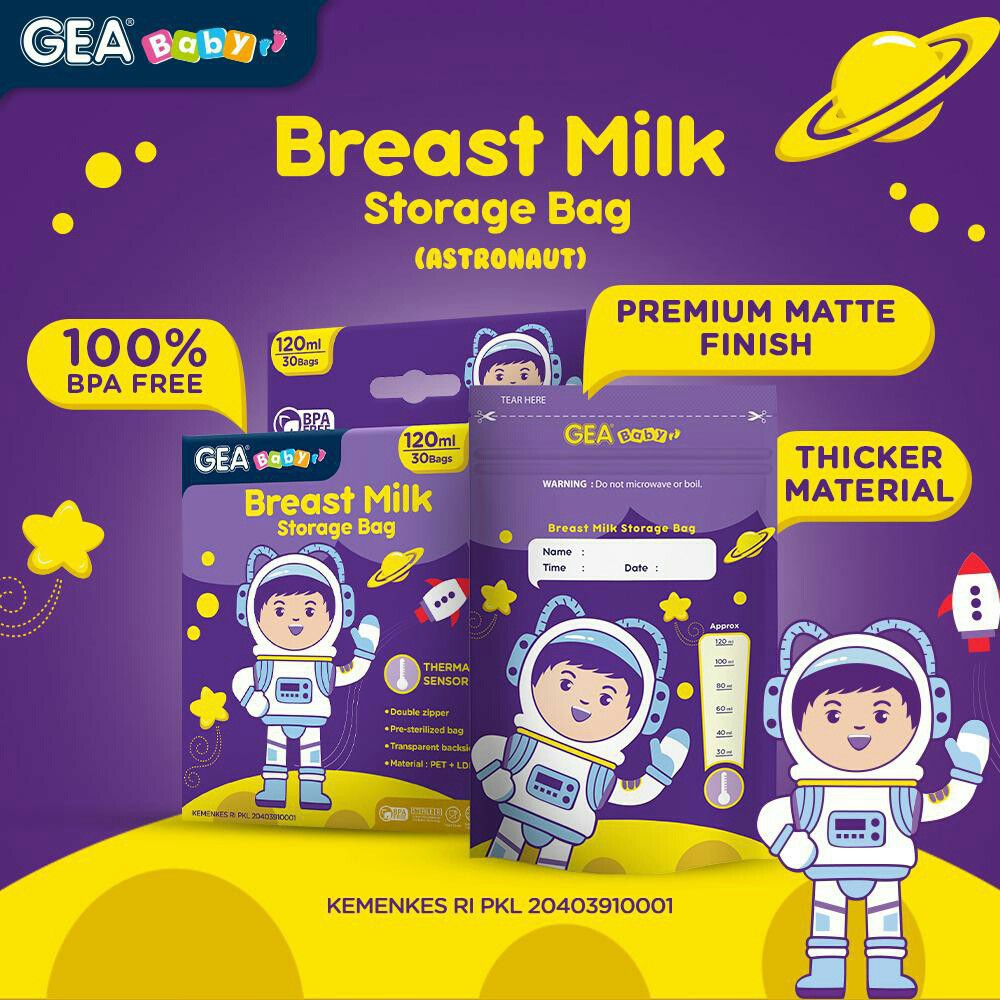 GEA Baby KANTONG ASI 120 ml dan Natural mom 100 ml PROMO