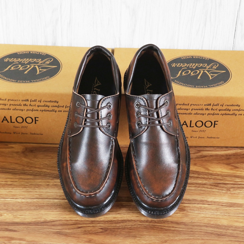 Aloof SAPATH - Sepatu Derby Pria Kulit Asli Original Indonesia