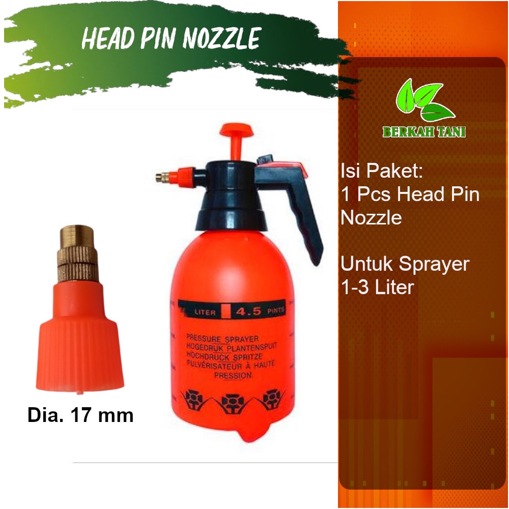 Head Pin Nozzle Sprayer 2 Liter Kepala Sprayer Manual 2 Liter