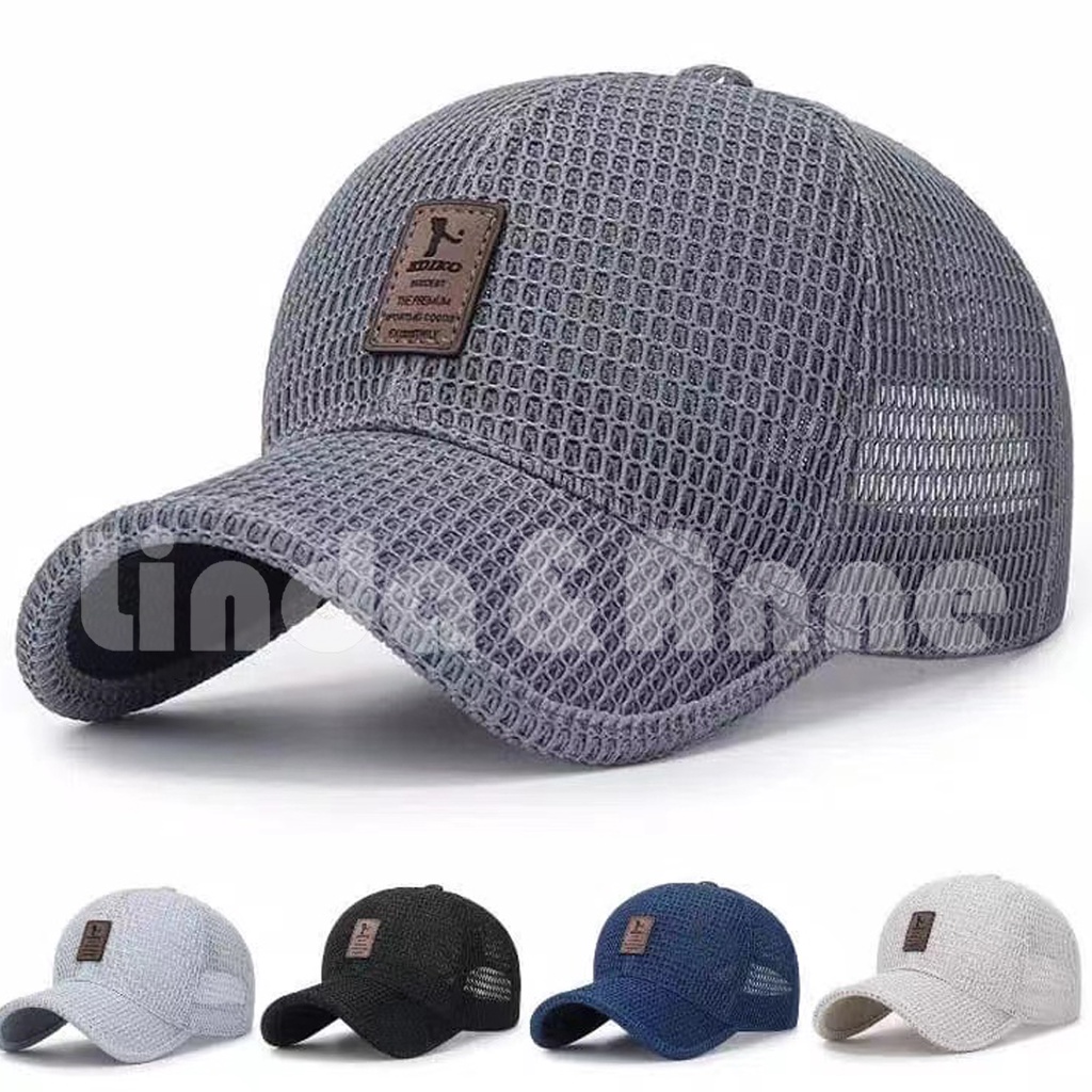 Topi Jaring Sport Outdoor Topi Snapback Pria Import / topi Baseball Topi Ediko termurah