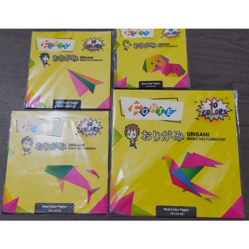 

Origami Forte kertas lipat 10 colors 12x12, 14x14, 16x16, 20x20
