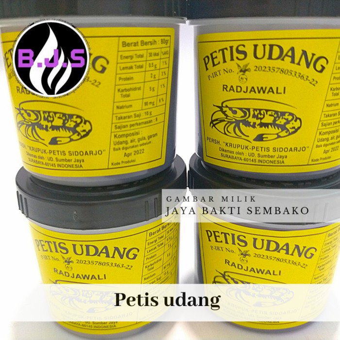 

SAUS-DRESSING- PETIS UDANG SIDOARJO/BUMBU RUJAK 1BTOL -SAUS-DRESSING.