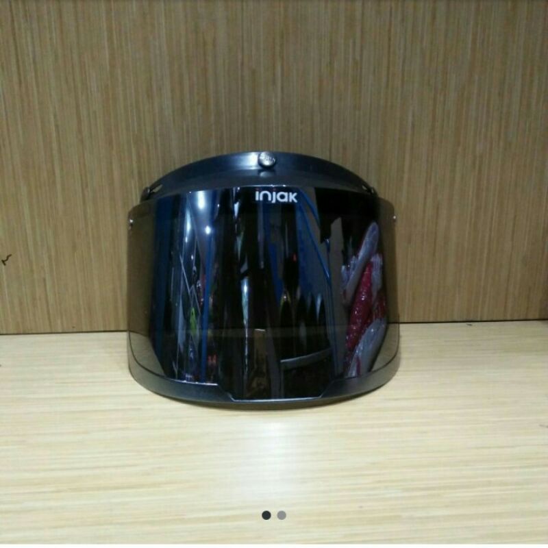 visor flat helm bogo silver