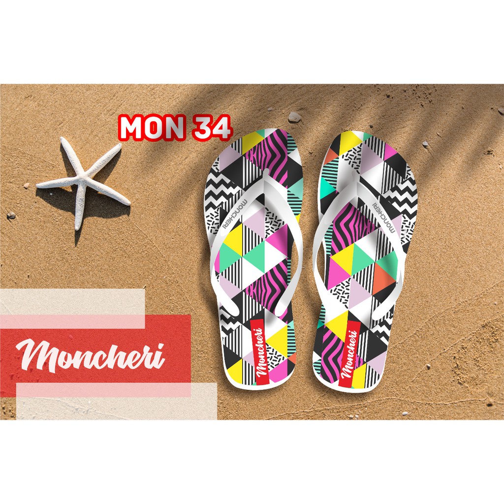 Sandal jepit Wanita MONCHERY Clothing(10) Promo NEW lucu