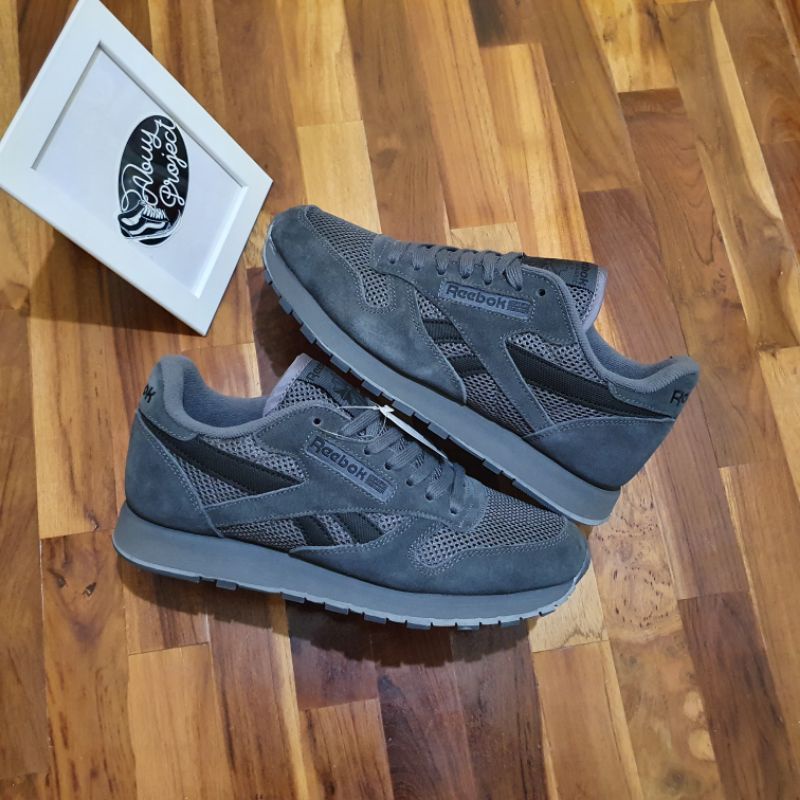 reebok leather grey