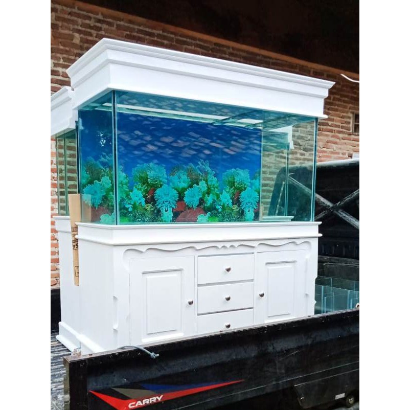 Jual Aquarium Kabinet 120cm Bahan Kayu Jati / 1.2 M / 1.2 Meter ...