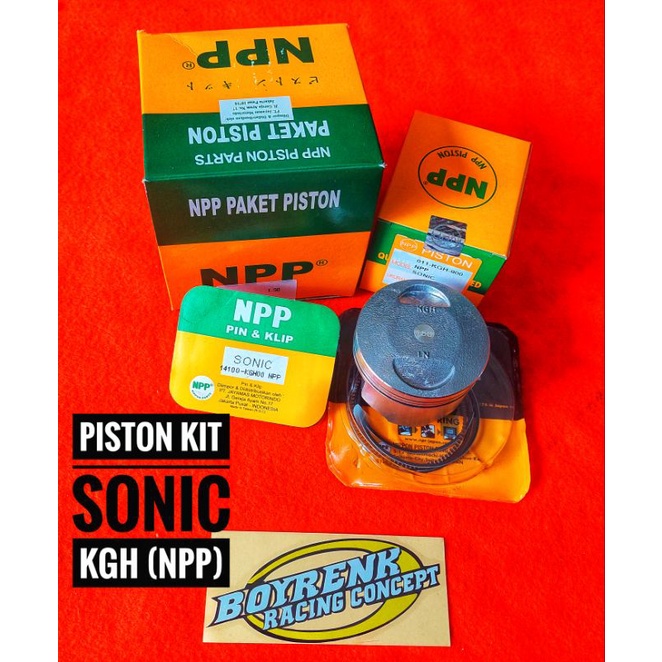 PISTON KIT SONIC KGH NPP 0VZ 125 , 150 ,175  SD 200-BOYRENK RACING