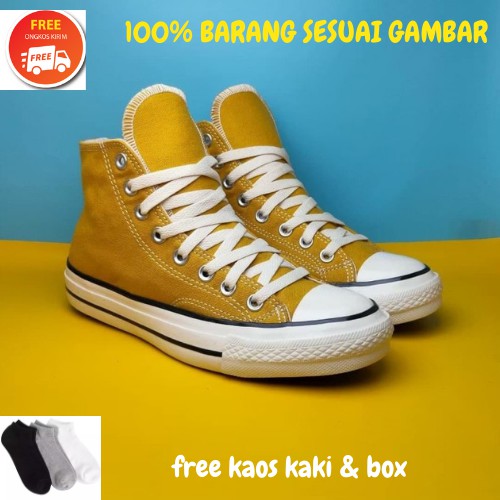 SEPATU ALL STAR HIGH YELLOW CONVERSE ORIGINAL IMPORT TERBAIK